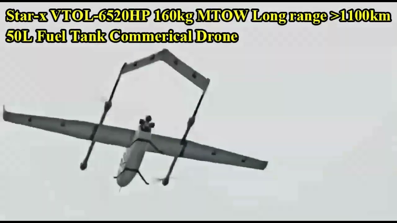 Star-x VTOL-6520HP Plus version UAV for Satcom relay, reconnaissance more than 1200km endurance