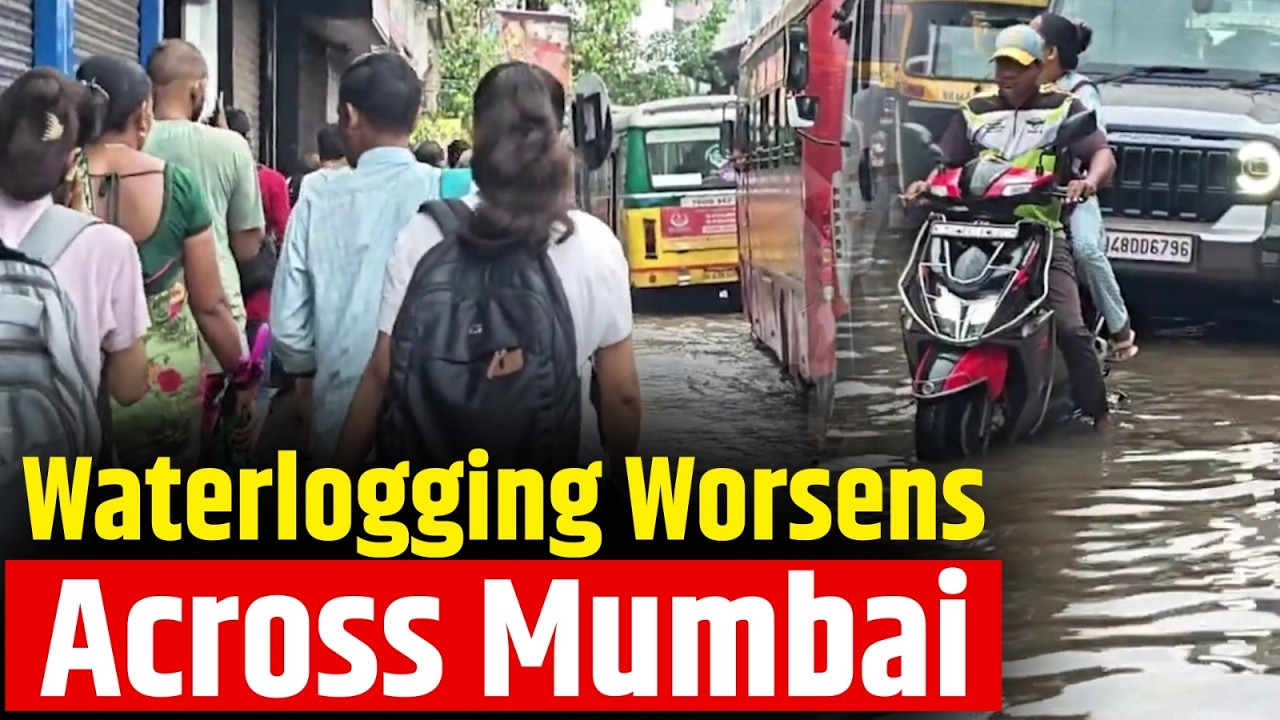 Mumbai Rains | Waterlogging, Traffic Jams & Flooded Roads Across Nalasopara, Andheri, Malad