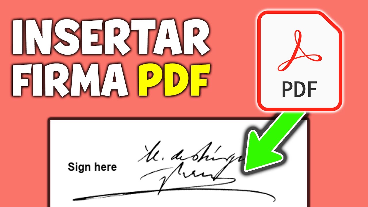 COMO INSERTAR FIRMA en PDF 2025