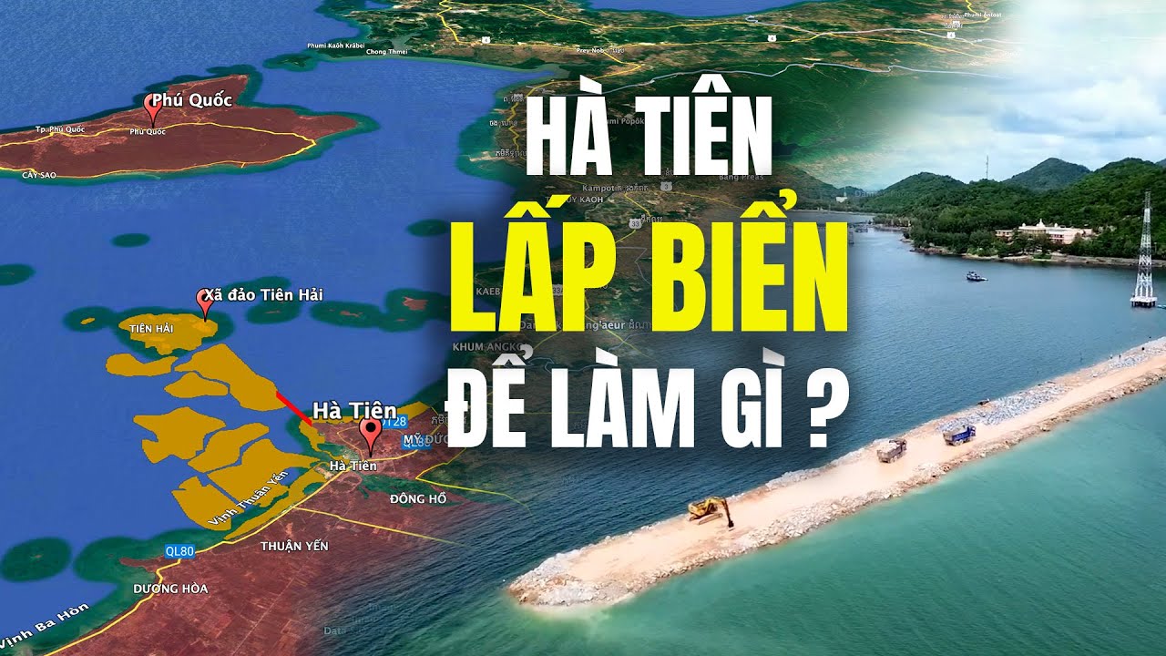 Giải Mã 450m Lấn Biển Hà Tiên: Lộ Diện Đảo Nhân Tạo 11.000 ha & Trục Hà Tiên – Tiên Hải – Phú Quốc