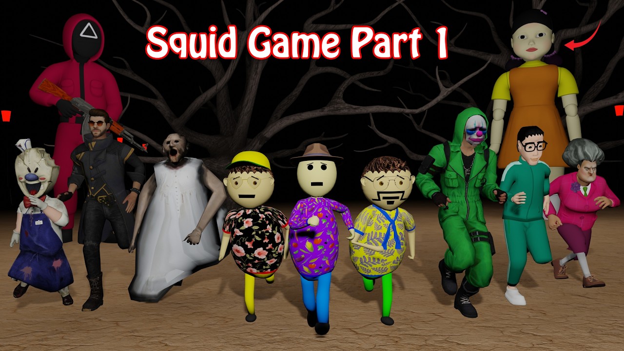 Gulli Bulli In Squid Game Part 1 | Red Light Green Light | Gulli Bulli | Make Joke Of Horror