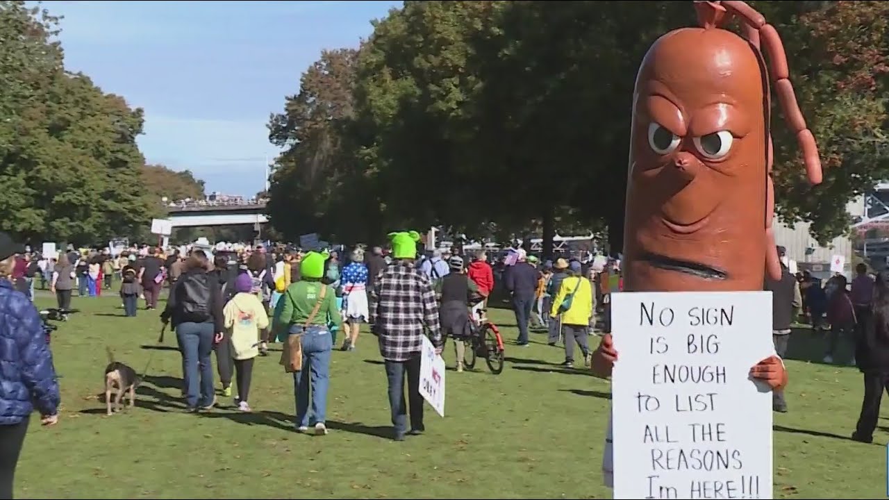 Portland 'No Kings' marchers display unified front