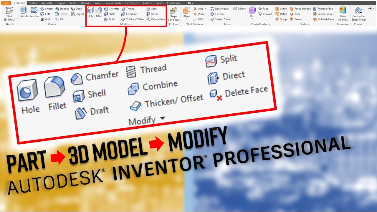 КАЖДАЯ КНОПКА В AUTODESK INVENTOR ОБЪЯСНЕНА! Часть - 3D-модель - Панель 