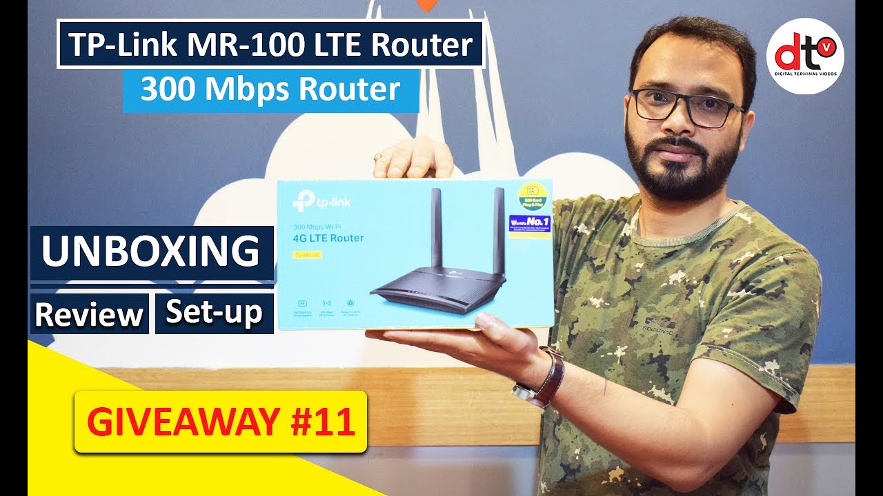 TP Link MR100 Router Unboxing, Review & Complete Setup