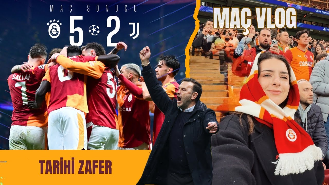 Juventus’a Futbol Dersi! Galatasaray 5-2 Juventus | RAMS Park Yıkıldı | Maç Vlogu | Şampiyonlar Ligi