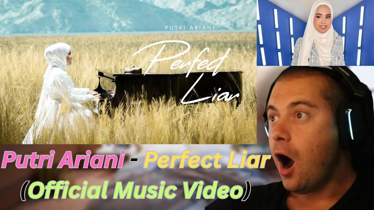 🎮GAMER REACTS - Putri Ariani - Perfect Liar (Official Music Video)