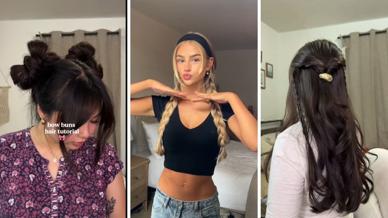 Подборка идей причесок из TikTok (57)