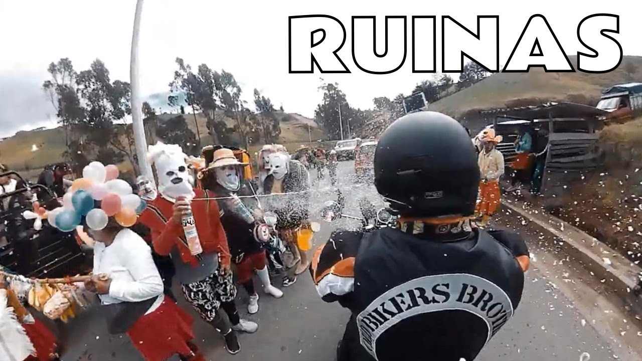 Ecuador en moto: Ruinas de Ingapirca, la CARA DEL INCA, accidente en la vía.