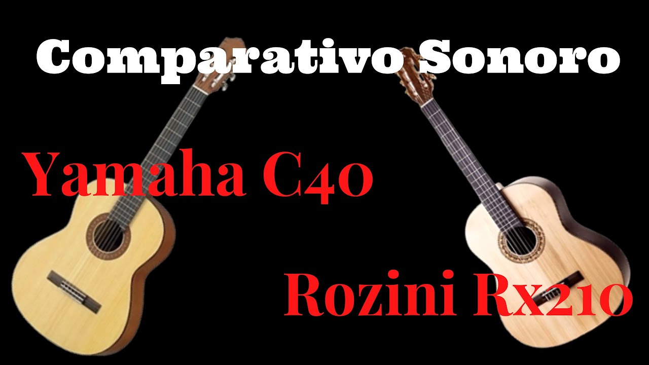 Comparativo Sosonro Violões Yamaha e Rozini