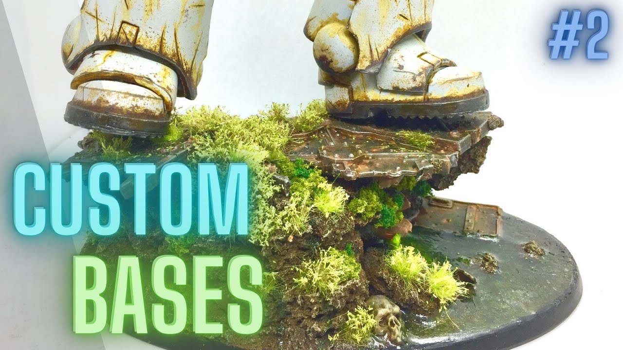 MUST SEE - Painting McFarlane Space Marine Custom Bases - Part 2