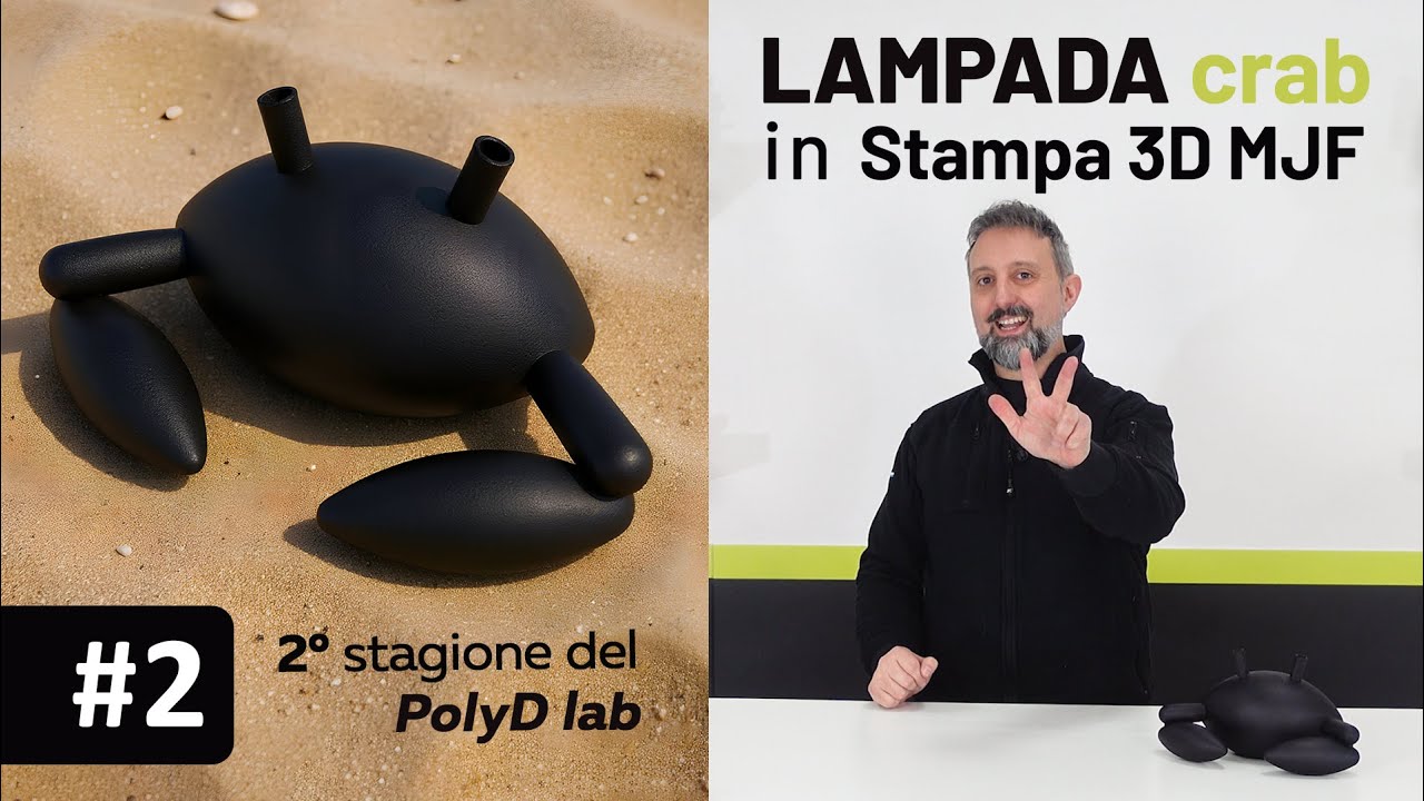 Lampada CRAB #2 - Stampa 3D