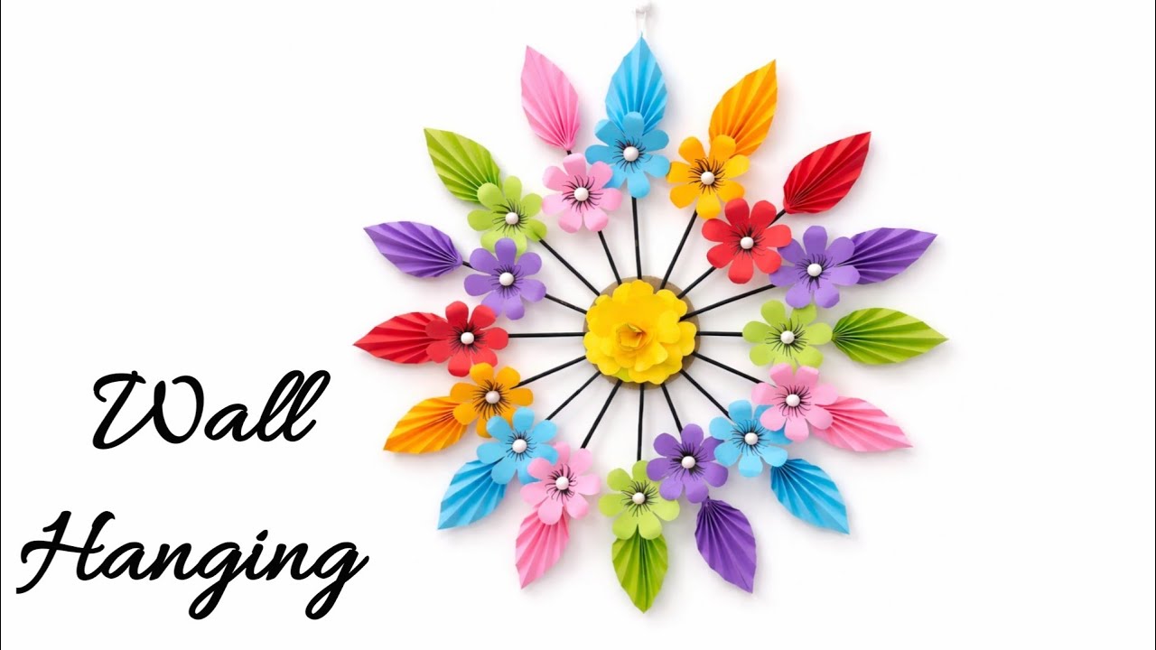 How to Make Wall Hanging | Origami Home Decor | Step by Step Decorate Design | kagaj ka wall decor