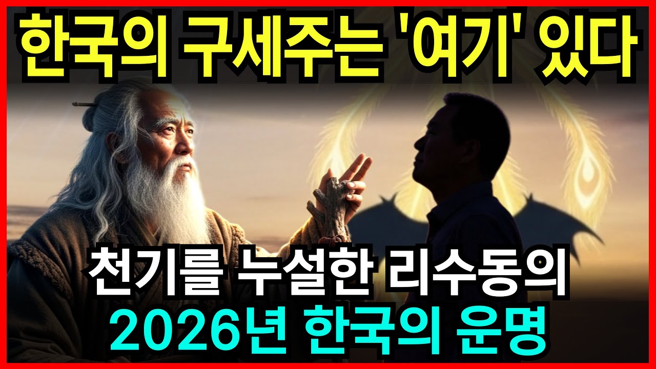 2026년 대한민국 정치 청산, 목숨 걸고 천기누설한 중국 예언가 리수동 예언 l 국운 l 계시 l 미스테리