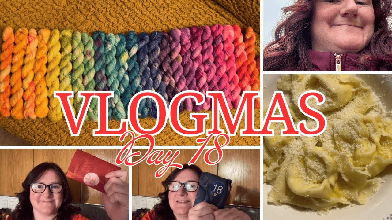 Advents From Christmas Past, Giant Ravioli, and New Hair! | Vlogmas Day 18