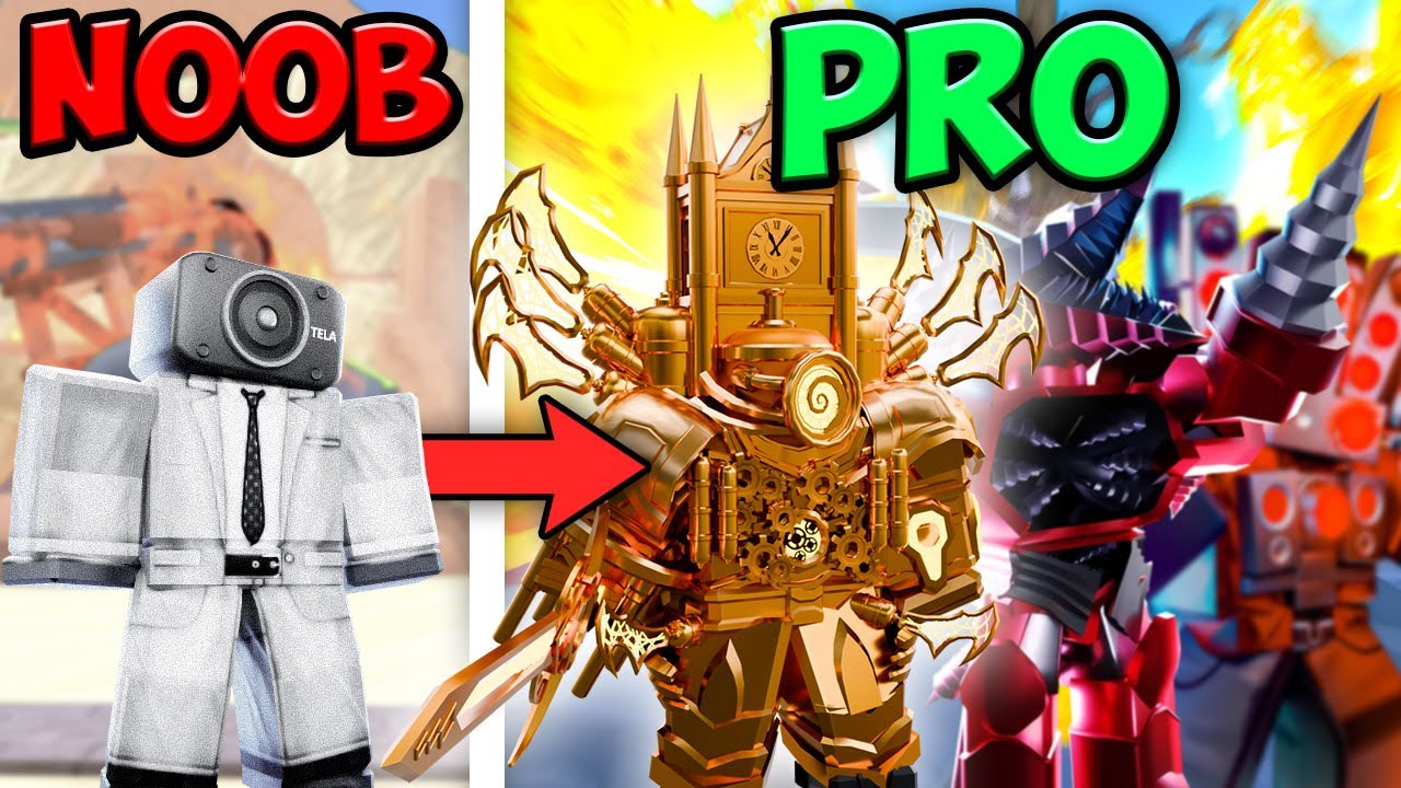 NOOB to PRO in Toilet Tower Defense!