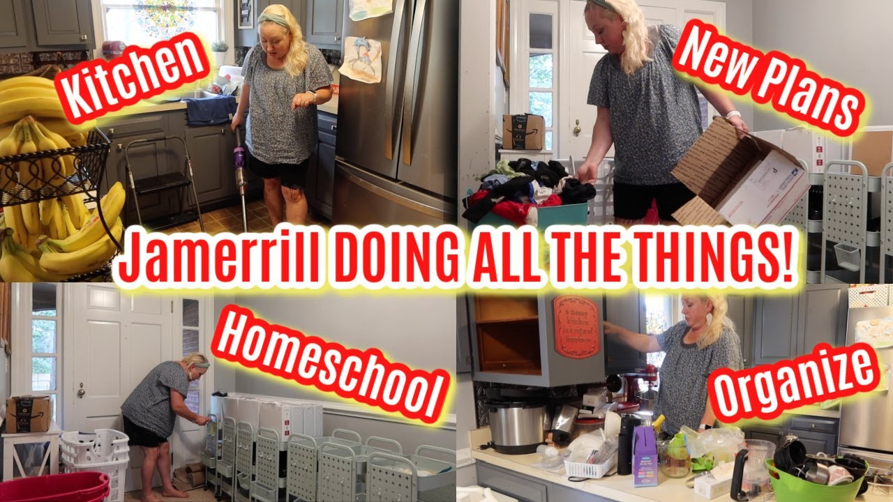 *NEW* DOING ALL THE THINGS || HOMESCHOOL CARTS || KITCHEN ORGANIZING || CLEANING, TIDY & PICK UP!