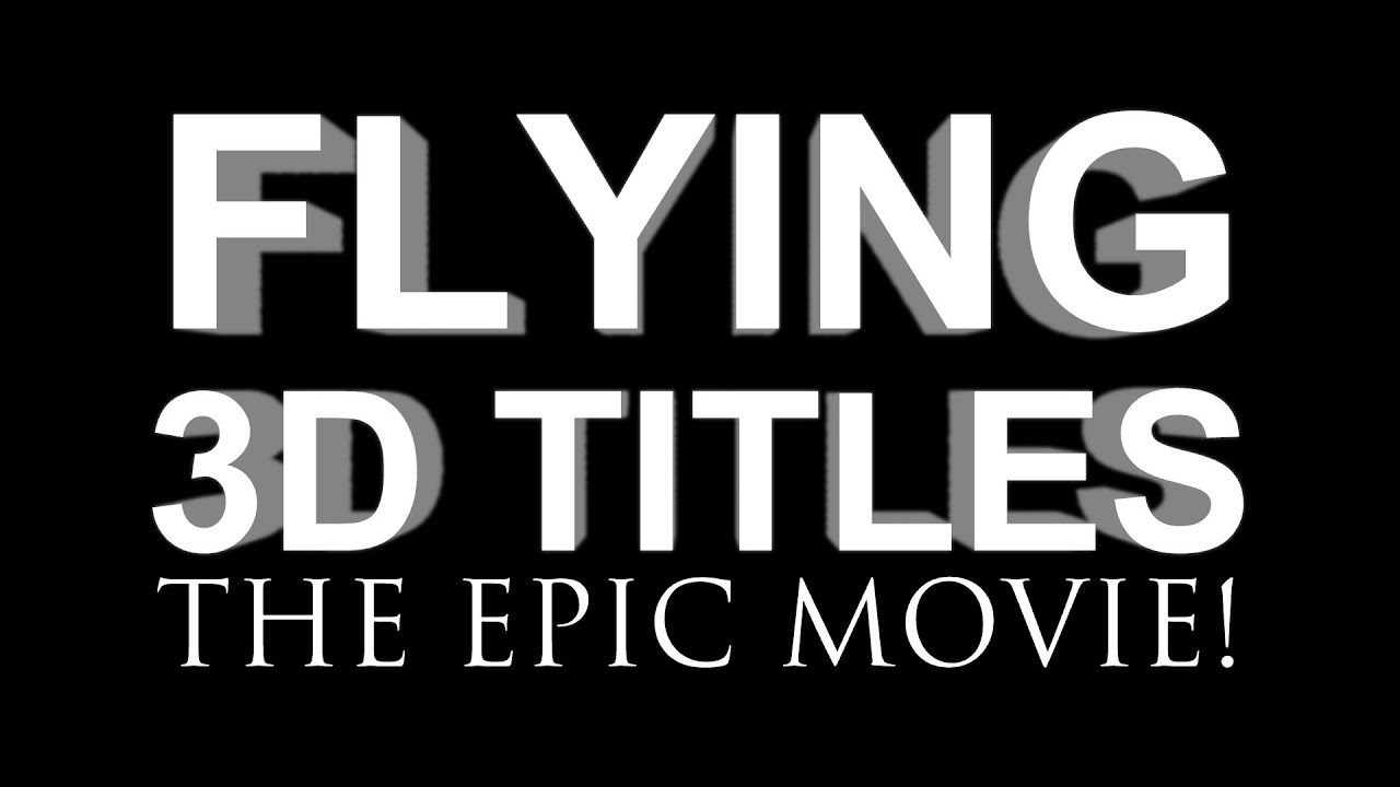 3D Titles in HitFilm Express