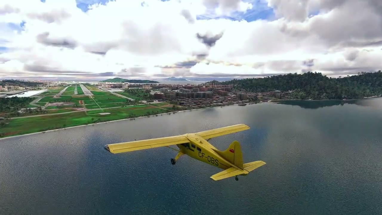 Viking Air Limited de Havilland Beaver landing at Penang