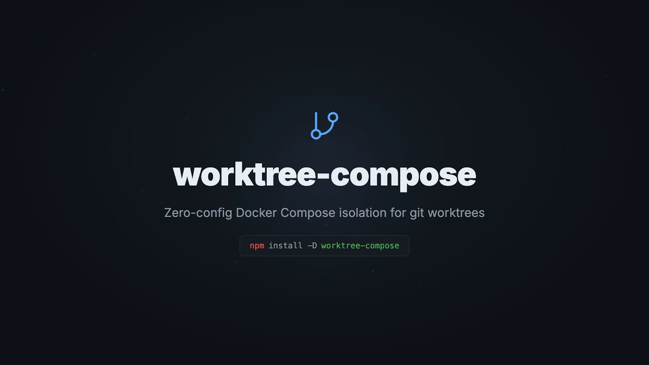 worktree-compose &mdash; Zero-config Docker Compose isolation for git worktrees