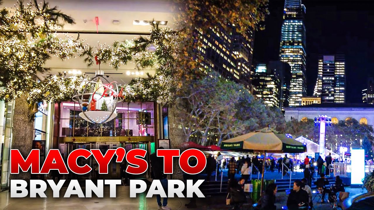 Exploring NYC : Macy's to Bryant Park via Subway (November 16, 2021)