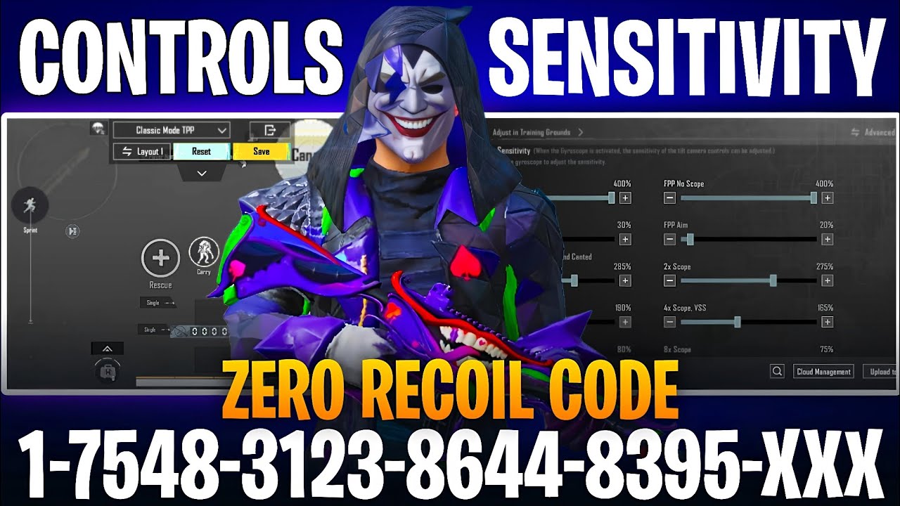 NEW UPDATE 4.3 🔥 BEST SENSITIVITY CODE + CONTROL SETTINGS BGMI/PUBG MOBILE