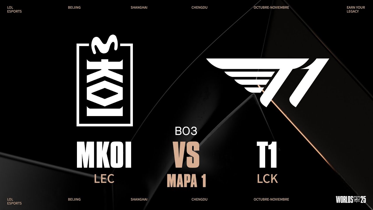 MKOI VS T1 - GAME 1 - SUIZO - D&Iacute;A 9 - WORLDS - 2025 - LEAGUE OF LEGENDS
