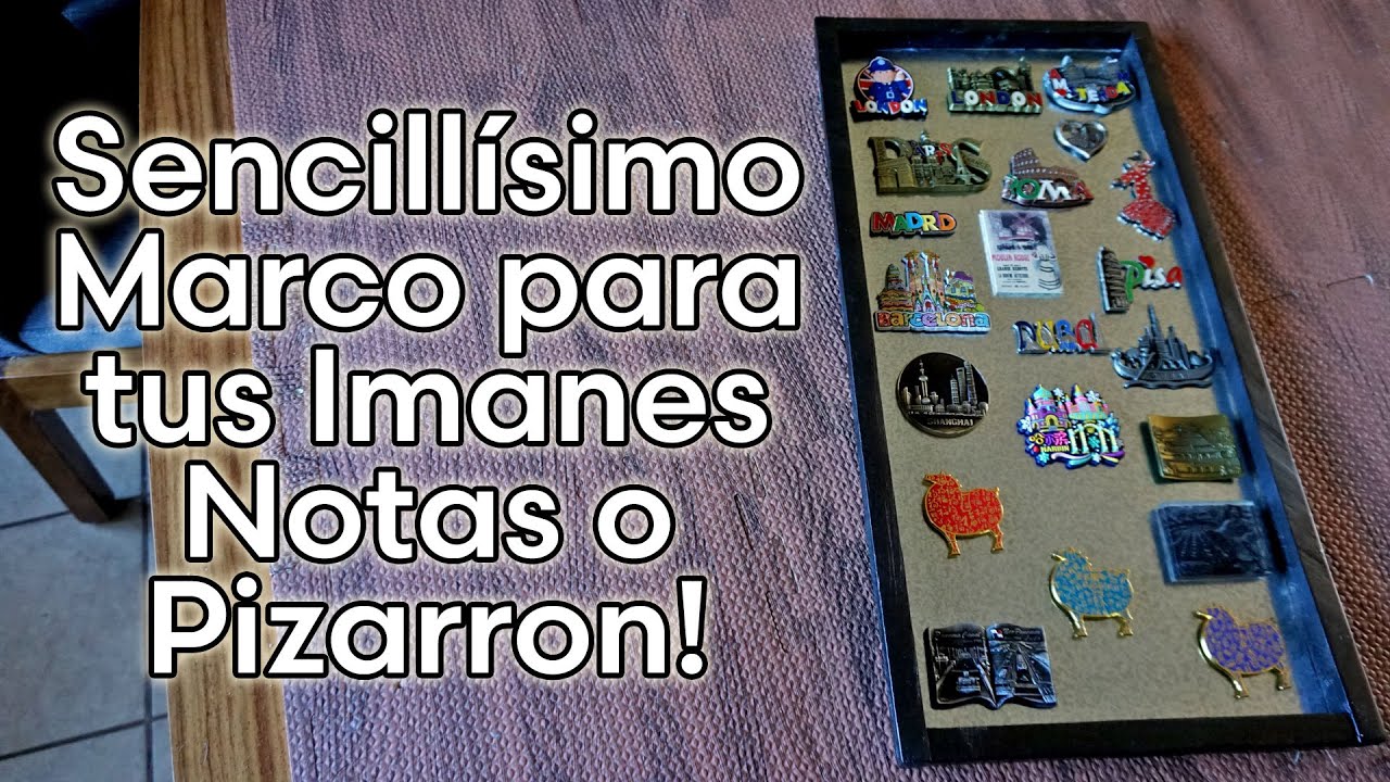 Como Hacer un MARCO PARA LOS IMANES DEL REFRIGERADOR (SOUVENIRS)