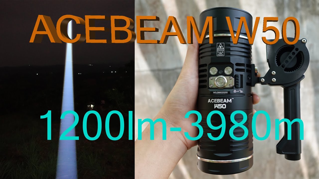 ACEBEAM W50 1200lm-3980m Whitelaser Expensive Flashlight | Light For Life