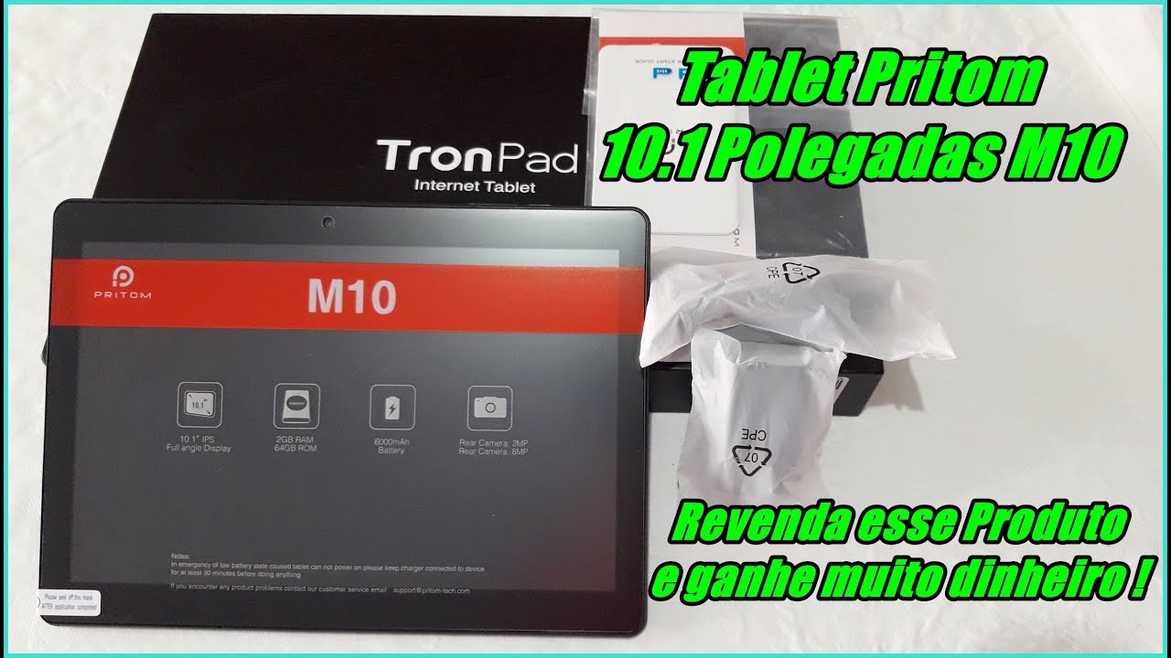 Tablet Pritom 10.1 Polegadas M10 Revenda esse Produto e Ganhe muito dinheiro !