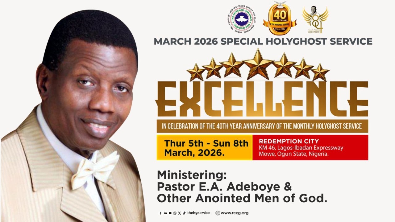 RCCG MARCH 2026 SPECIAL HOLY GHOST SERVICE - DAY 2