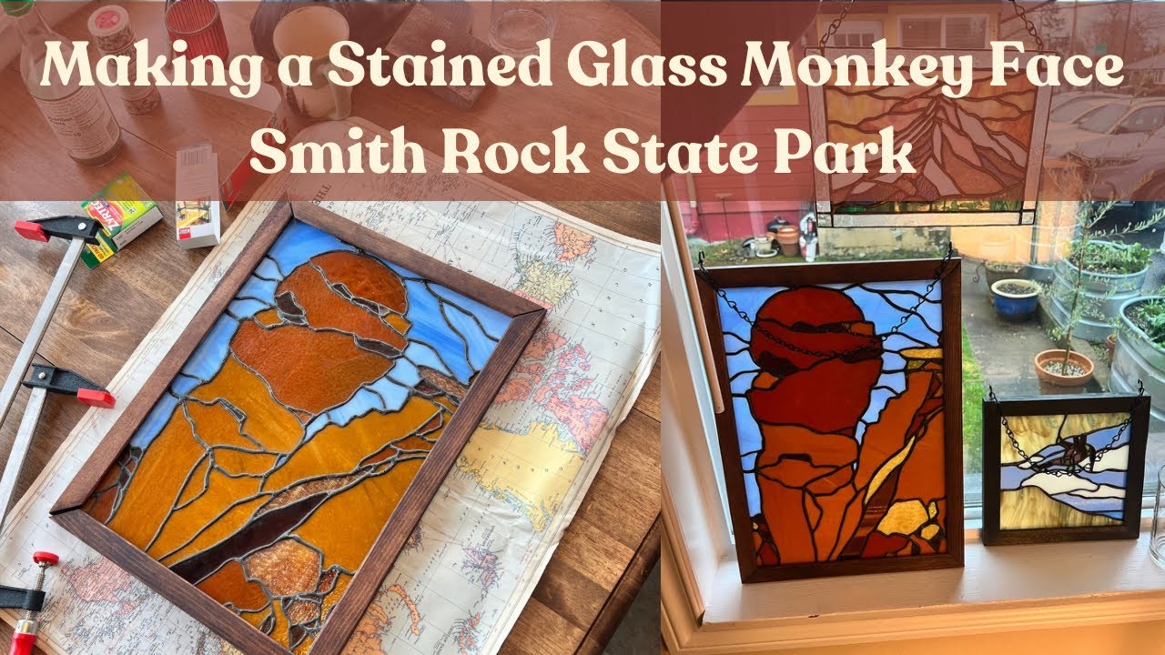 Creating a Monkey Face Stained Glass Panel - Smith Rock State Park