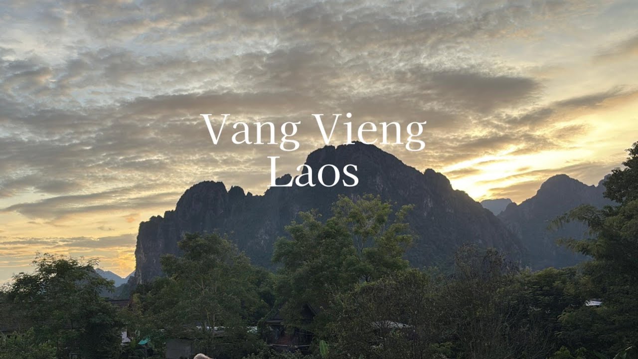 【vlog】夫婦で世界一周｜ラオス旅｜いなちゃんまだいるよ｜ヴァンヴィエン｜ブルーラグーン｜世界一周