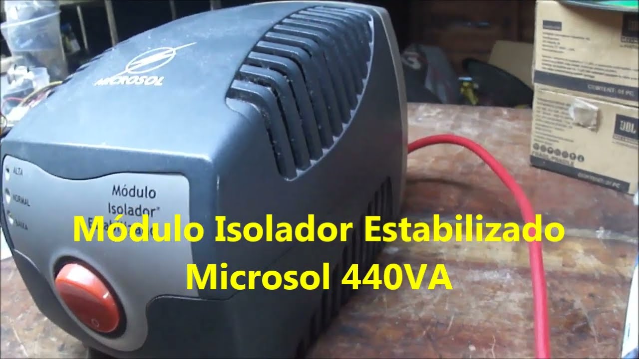 Defeito e conserto Módulo Isolador Estabilizado Microsol 440VA