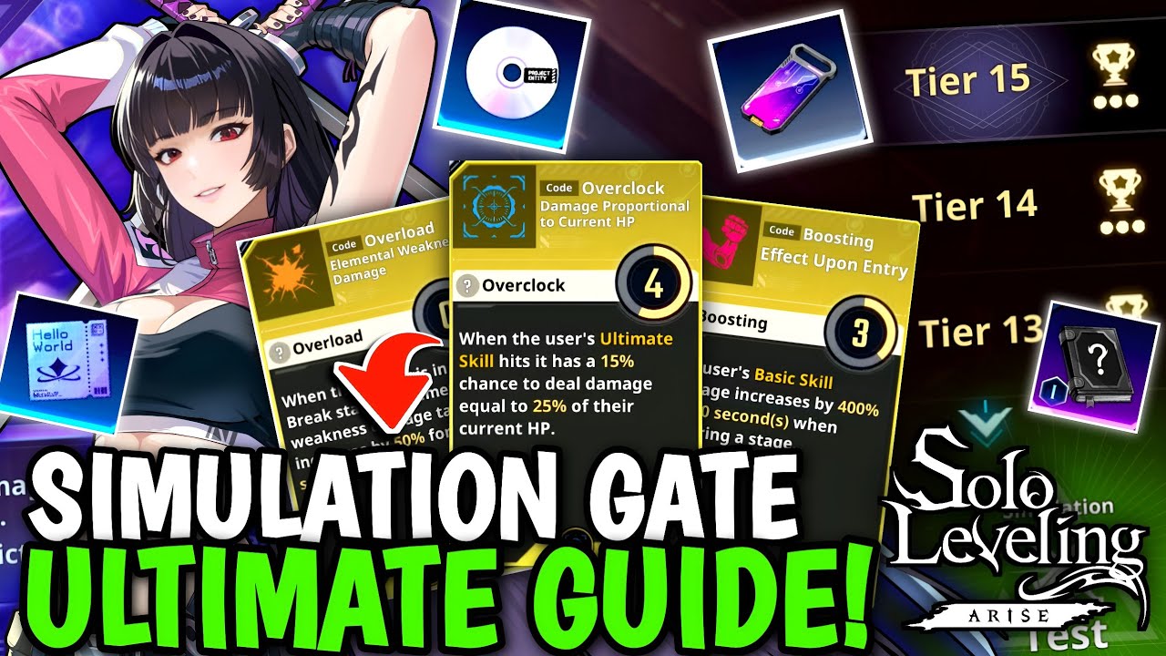 SIMULATION GATE TIER 15 EASY CLEARS USING THESE CHEAT LIKE CODES [Solo Leveling: Arise]