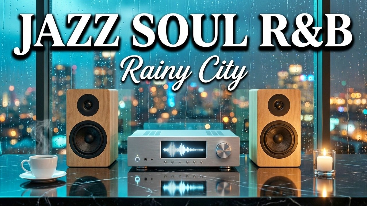 Smooth Jazz & Soulful R&B – Rainy Night City for Deep Focus & Relaxation