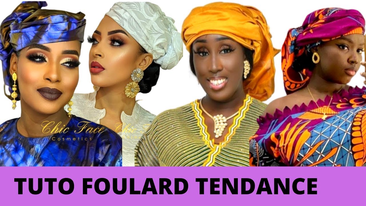 Attacher un foulard style chapeau | Tuto moussor senegalaise korité 2022