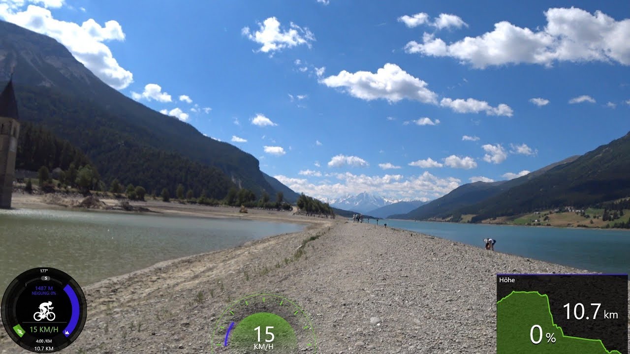 60 Minute Indoor Cycling Workout Alps Austria - Italy Ultra HD 4K Garmin Video
