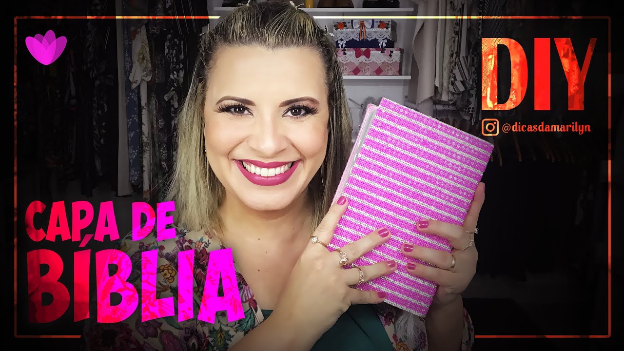 DIY • CAPA DE BÍBLIA COM MANTA DE STRASS | MODELO 2020