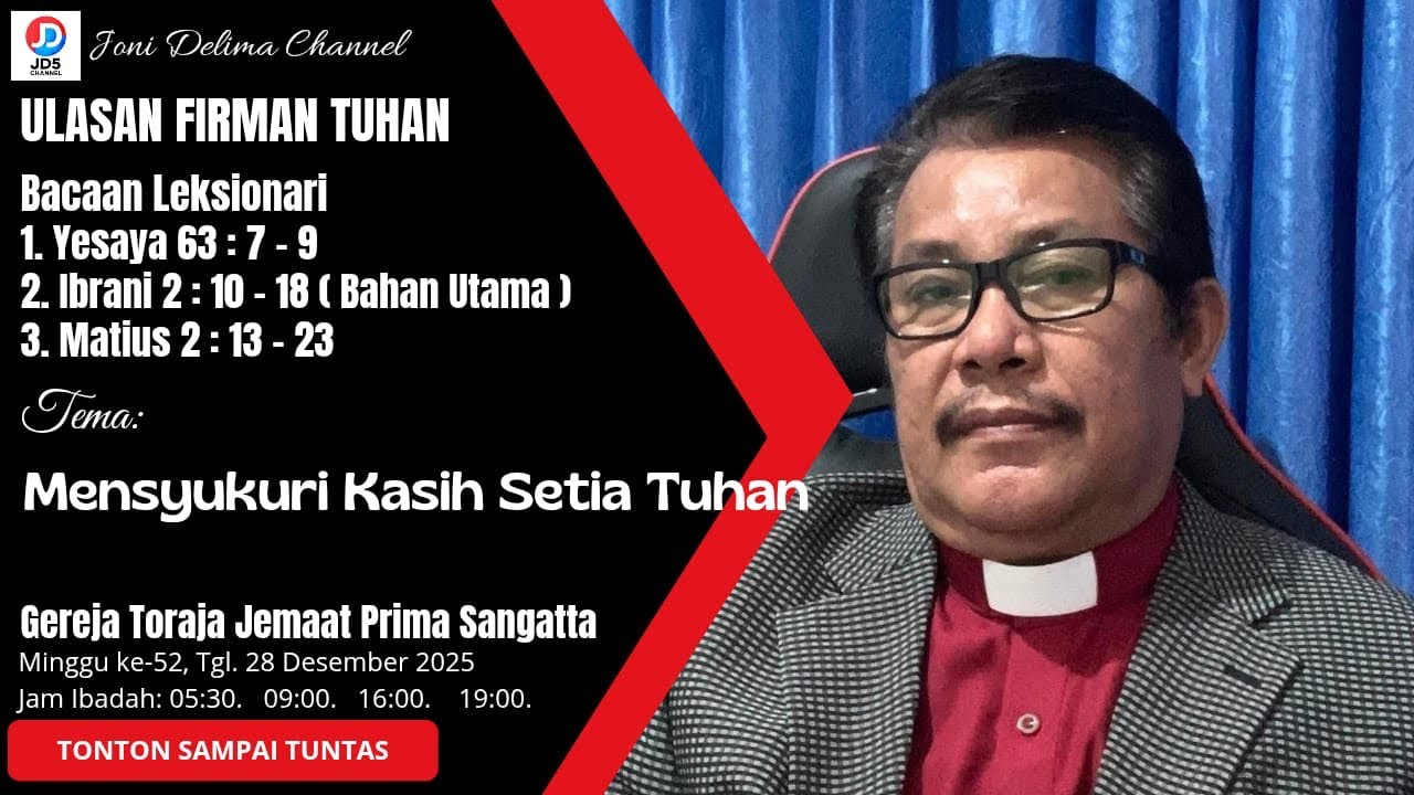 Mensyukuri Kasih Setia Tuhan (Ibrani 2:10-18)