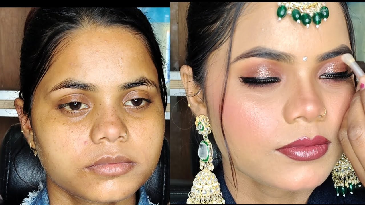Quick Simple And Easy Bridal Makeup Tutorial Glossy Makeup