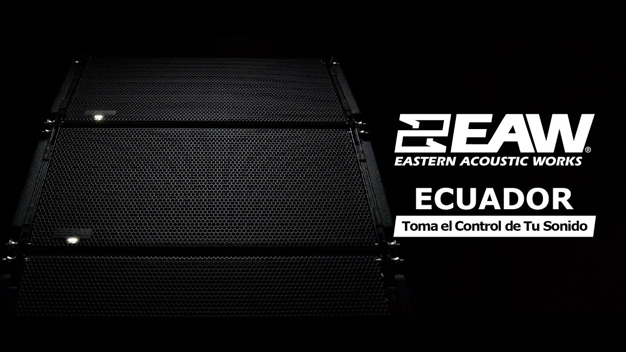 EAW Ecuador Linea Array,  NTX210, RSX212, es un sistema de altavoces de línea activa Profesional