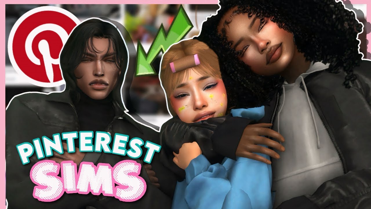 позволяю Pinterest создавать моих персонажей (снова) 📌 | sims 4 cas | папка cc + скачать