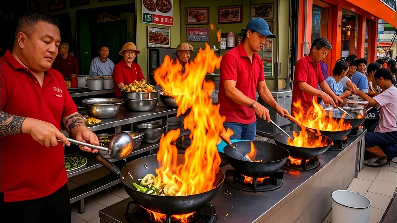 NOODLES & RICE ! Best Egg Fried Rice & Seafood Noodle Cooking Skills - Vietnamese Street Food