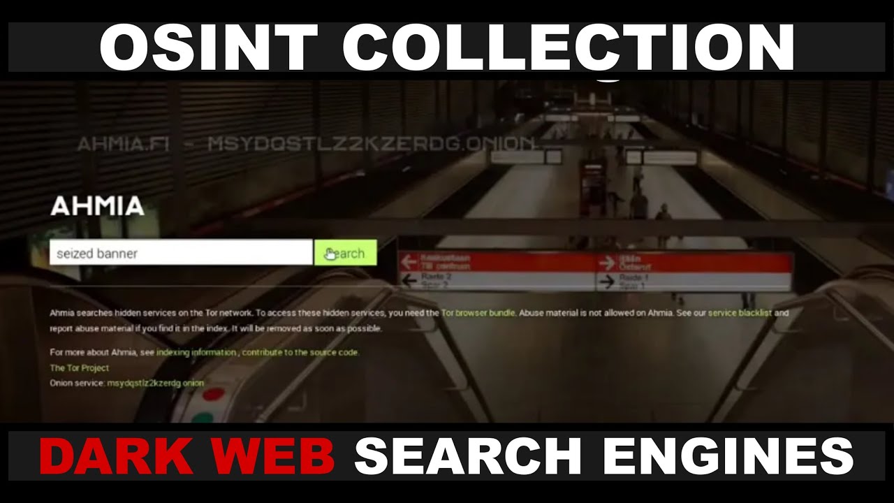 Сбор данных OSINT: поисковые системы даркнета