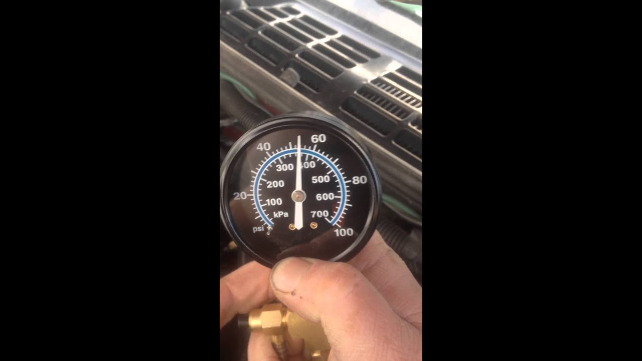 98 blazer 4.3 fuel pressure test at service port