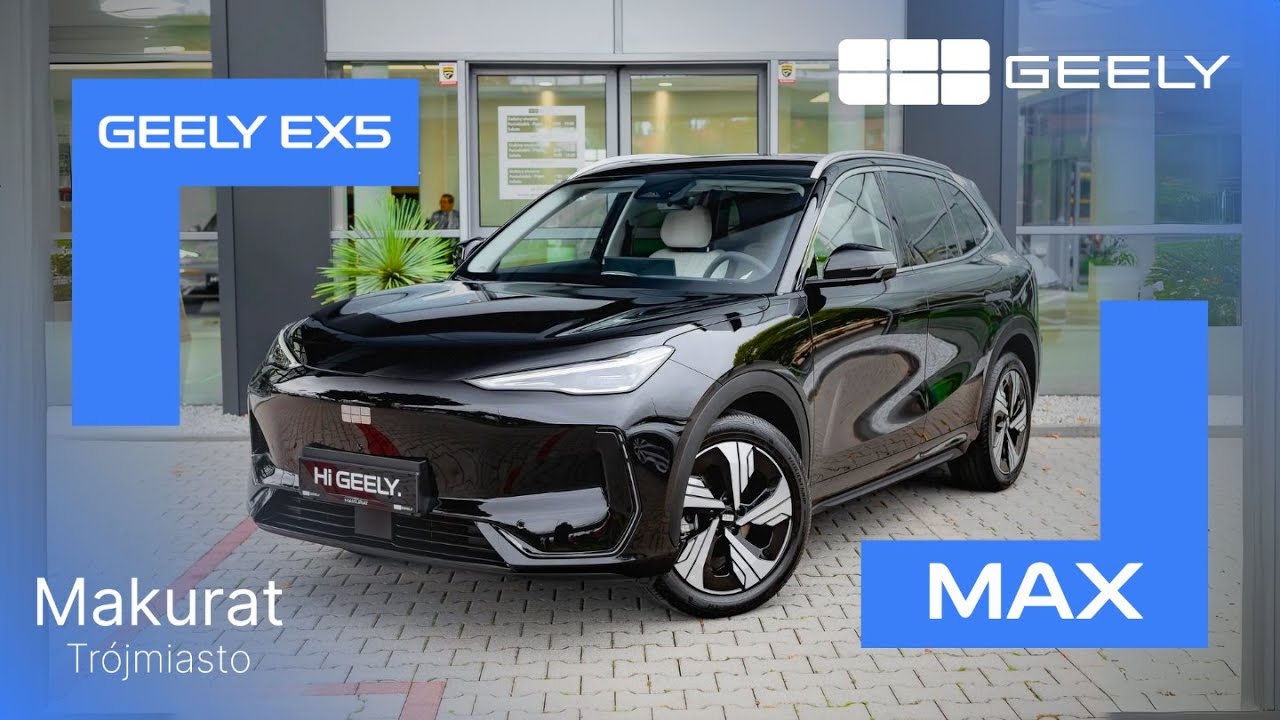 Geely EX5 MAX | Czarny CARBON BLACK | Dostępny od ręki w Geely Makurat Trójmiasto