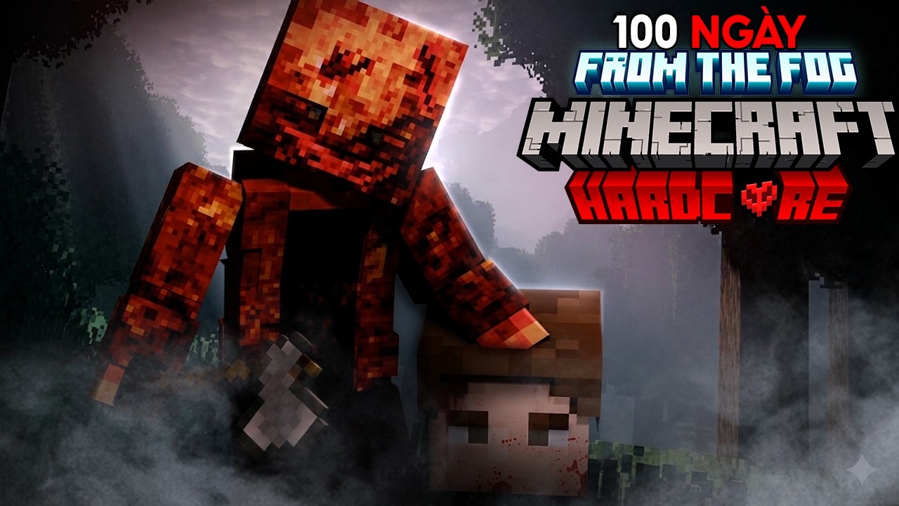 T&Oacute;M TẮT 100 NG&Agrave;Y MINECRAFT EVIL HUNTER KINH DỊ | S&Oacute;NG S&Oacute;T KHỎI KẺ SĂN NGƯỜI ??!