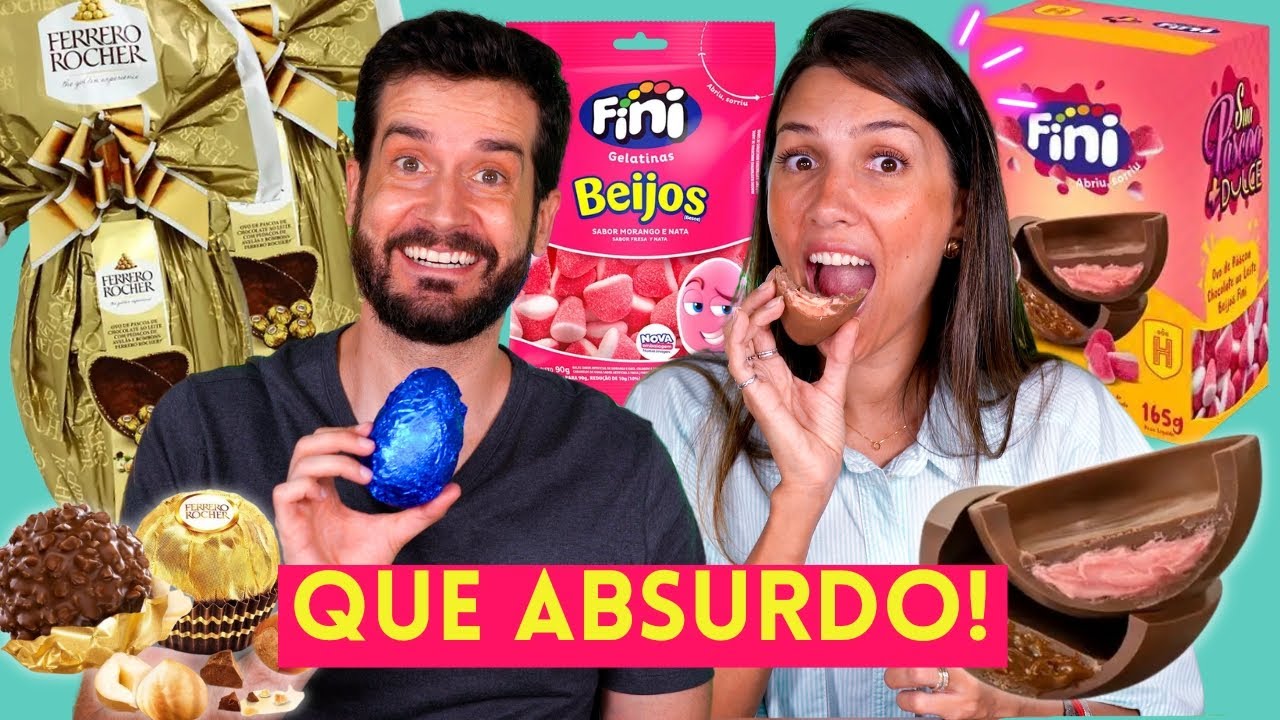 PROVANDO os OVOS de PÁSCOA | FINI e HAVANNA, FERRERO ROCHER GIGANTE  | OVO do POVO #2