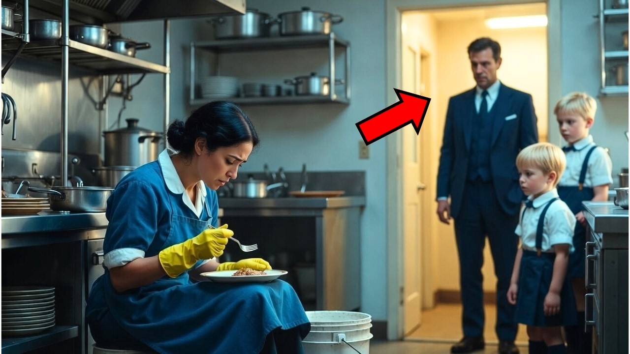 La Empleada fue HUMILLADA y OBLIGADA a comer sobras… NO IMAGINABA quién la estaba observando