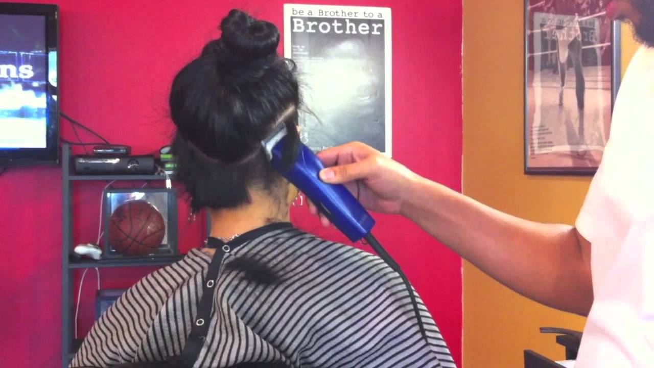 April's Shaved Head